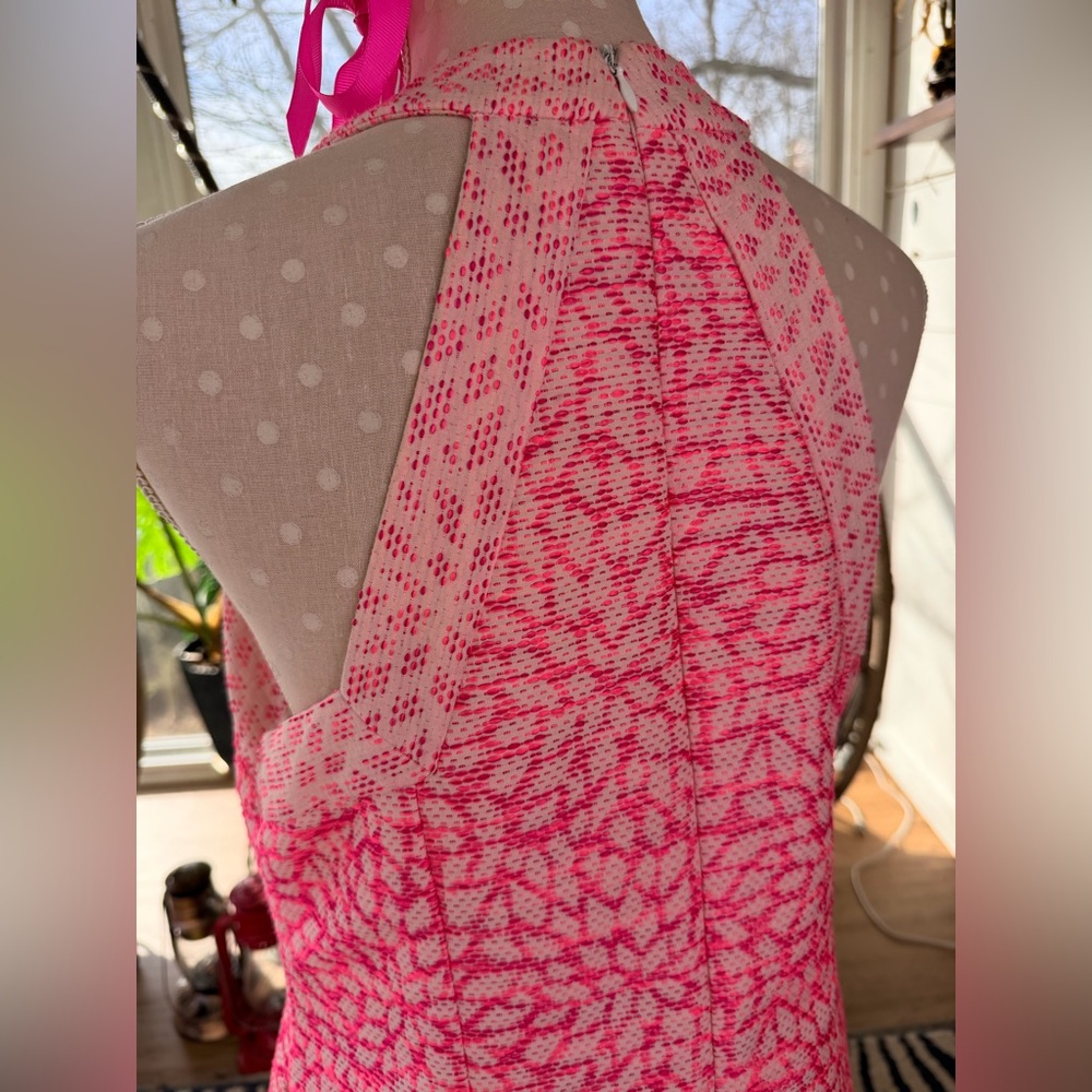 Hutch Pink Patterned Textile Dress - Picture 4 of 6